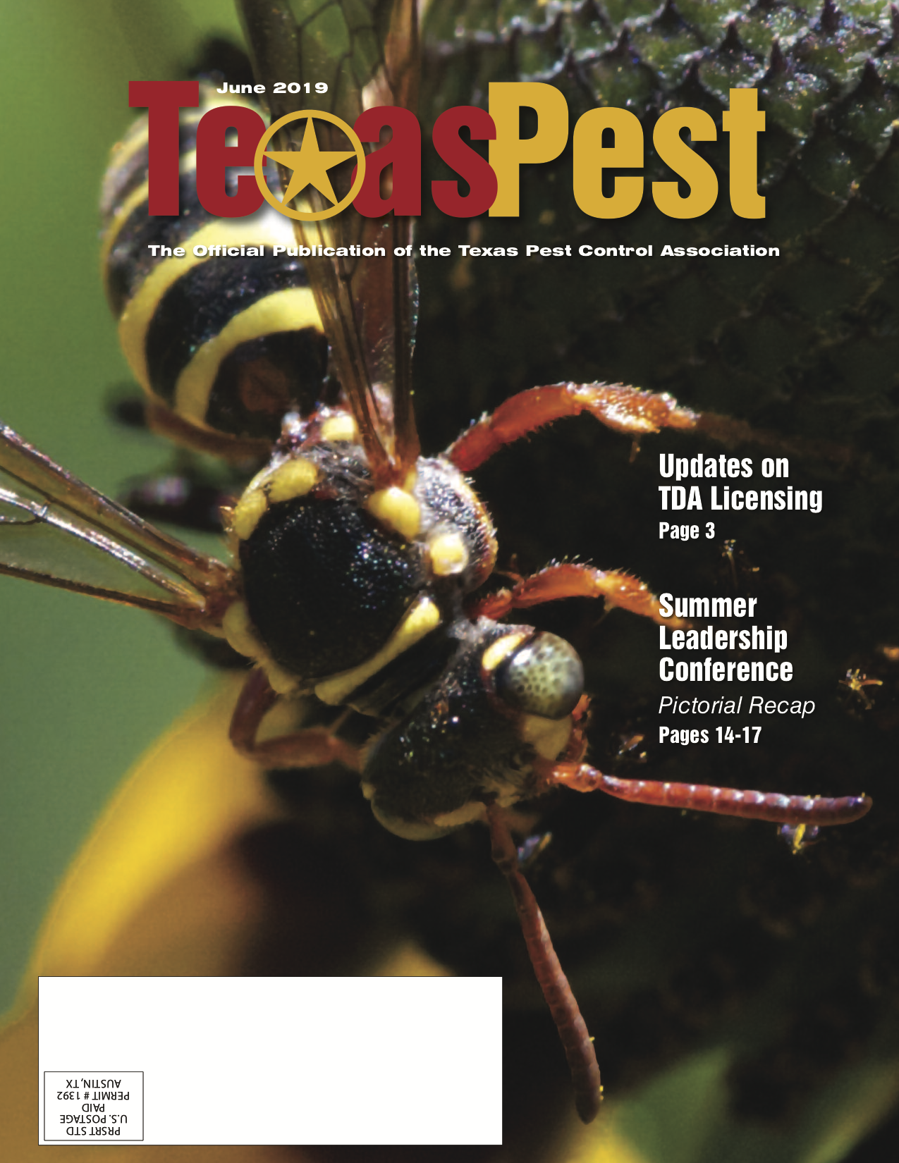 Texas Pest Magazine June Issue Cover